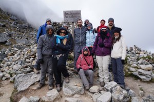 A little bit cold at the Salkantay Peak!