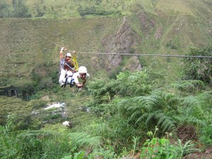 Seth flying over the river