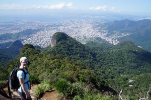 View from the stairs in Tijuca National Park