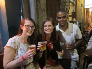 Emily, Arthur, and I at Antonio's